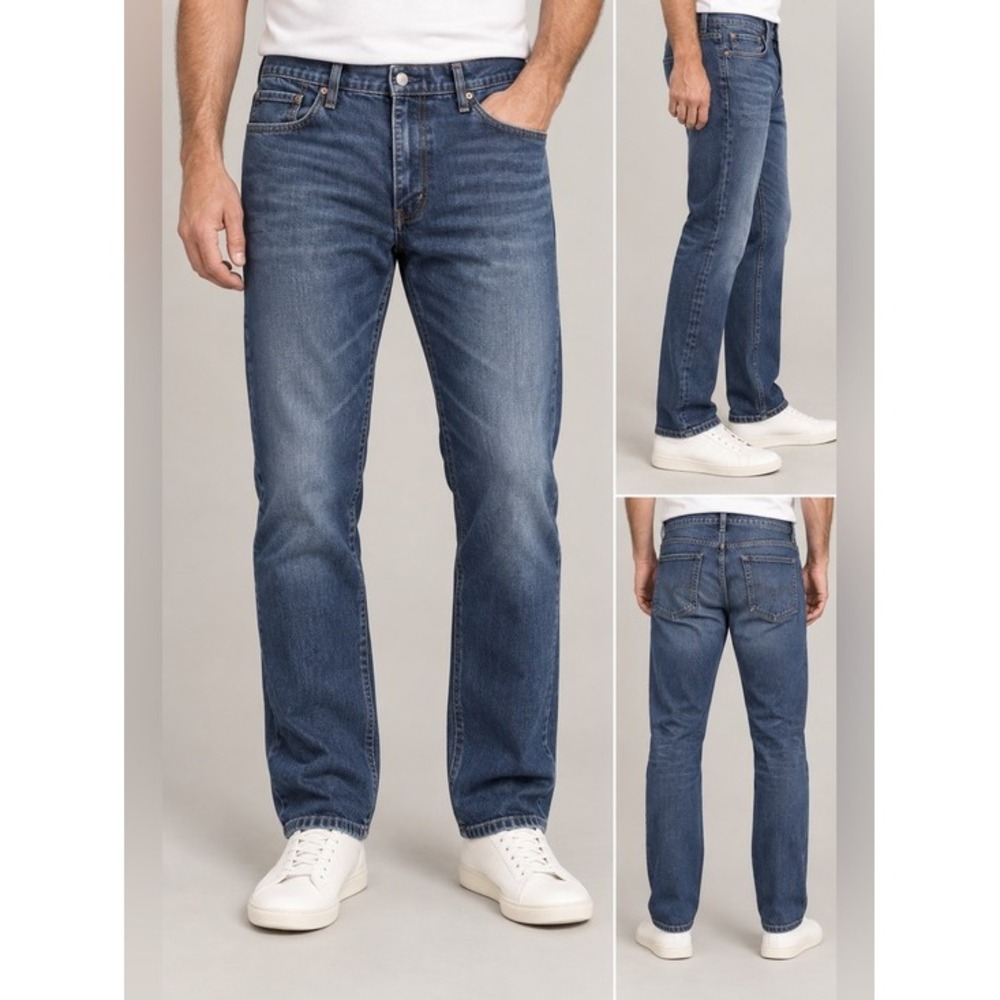 LEVI'S 501 CT CUSTOMIZED‎ TAPERED MEN'S BLUE JEANS. W38L34